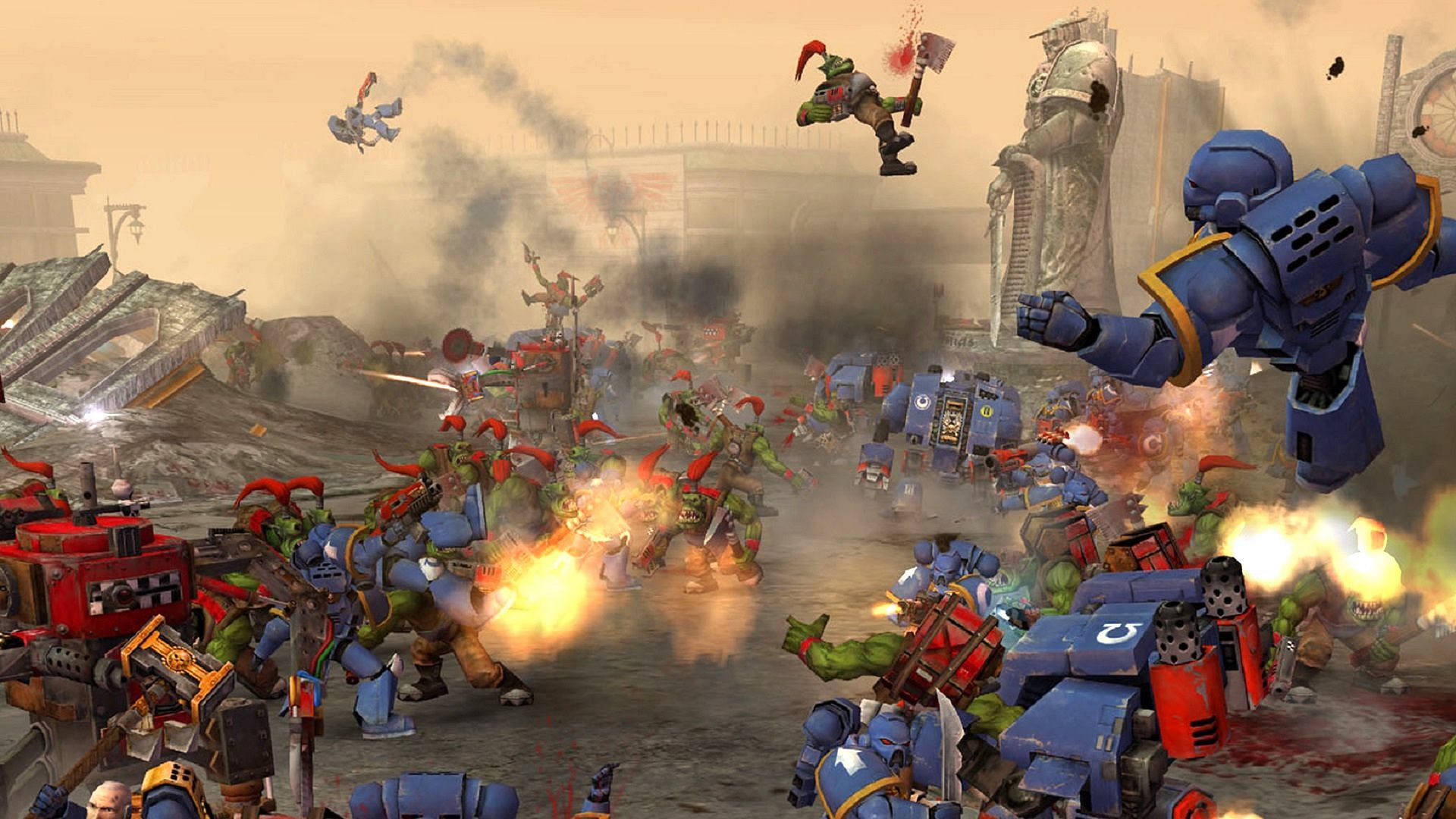 Warhammer 40k is a perfect fit for Bungie's MMO (Image via Relic Entertainment)